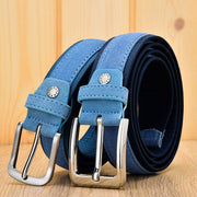 Men's Suede Leather Belt-Buckle Oxford