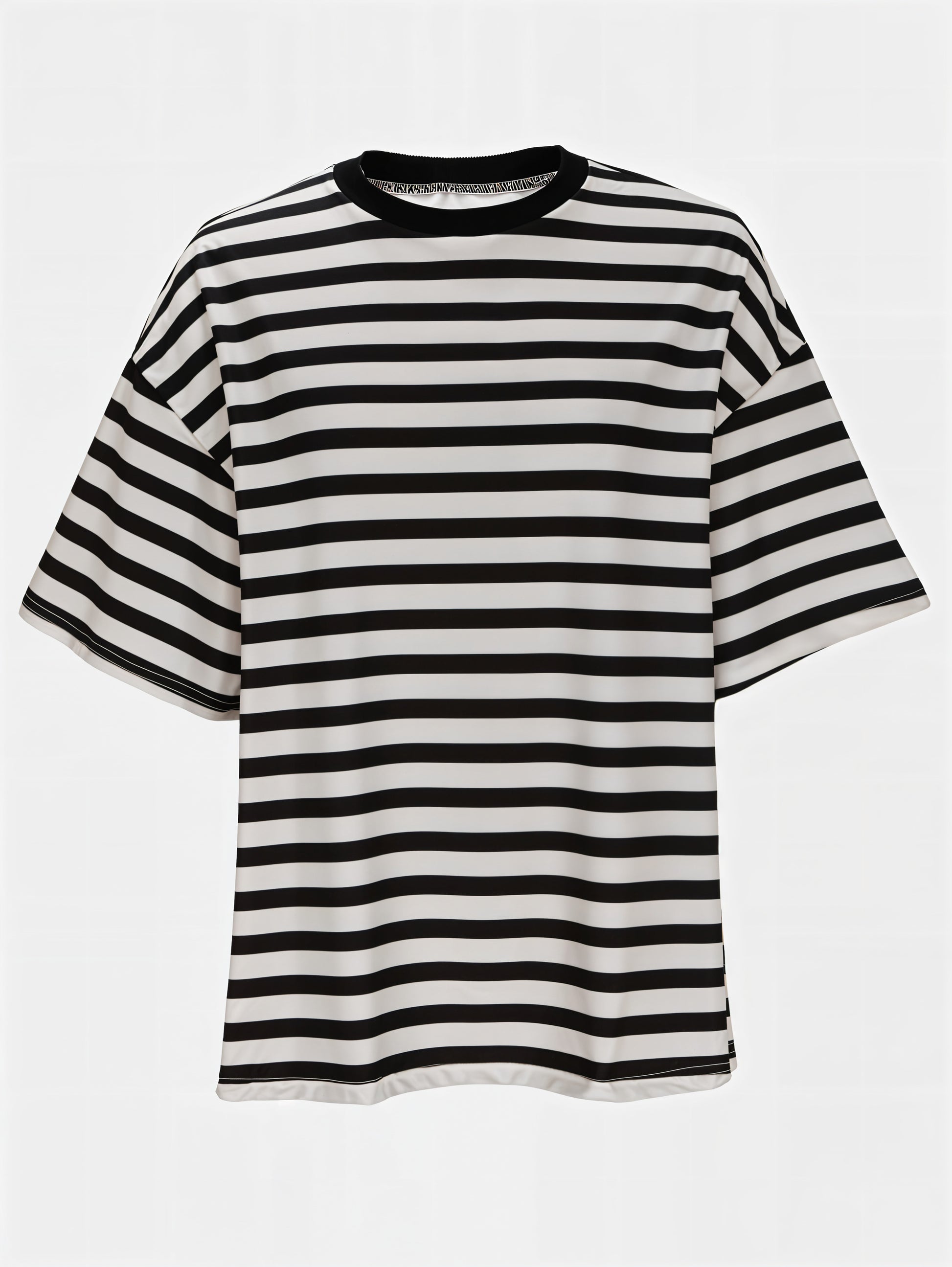 Striped Round Neck Half Sleeve T-Shirt