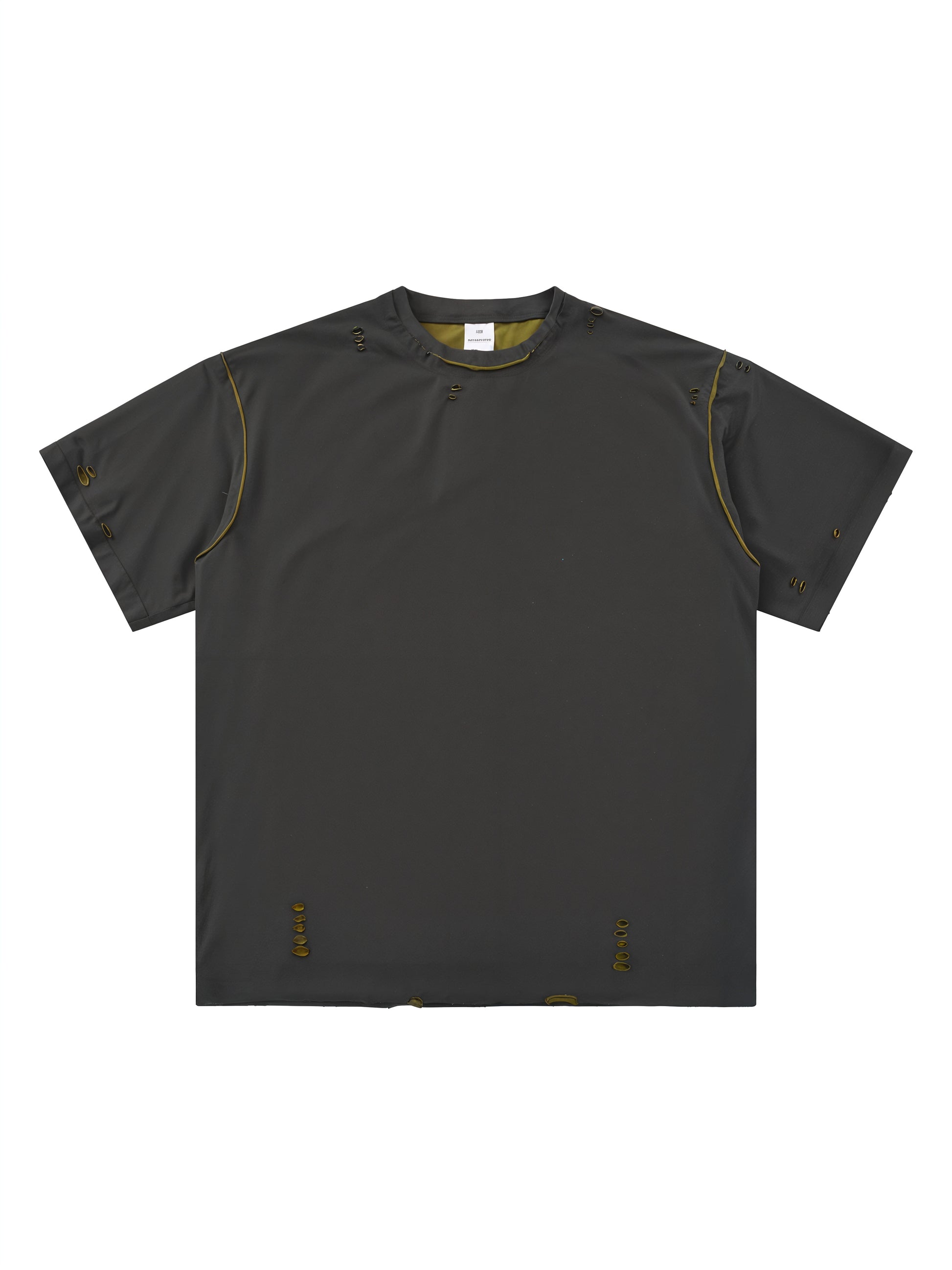 Hand-frayed Reversible T-shirt