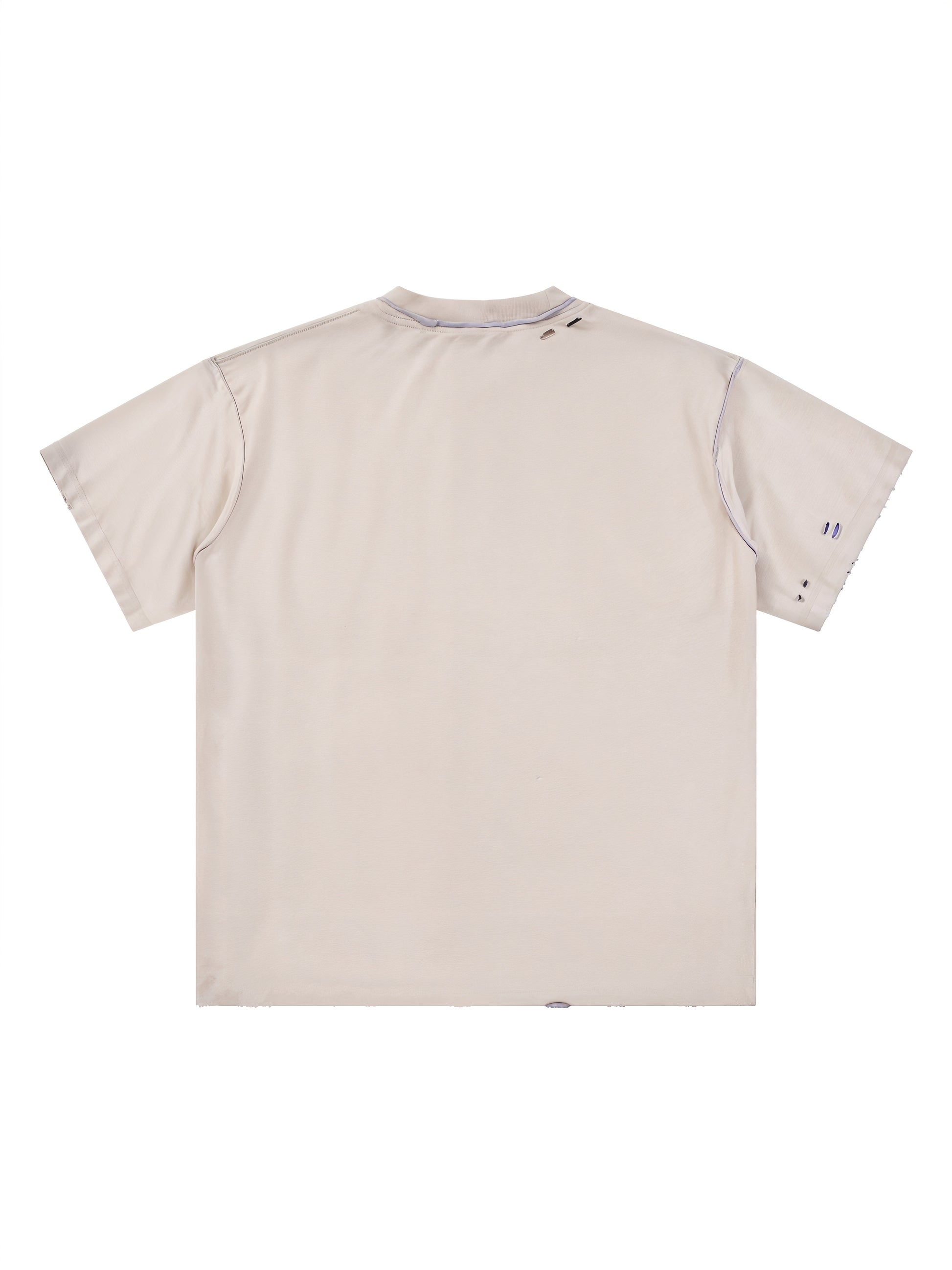 Hand-frayed Reversible T-shirt