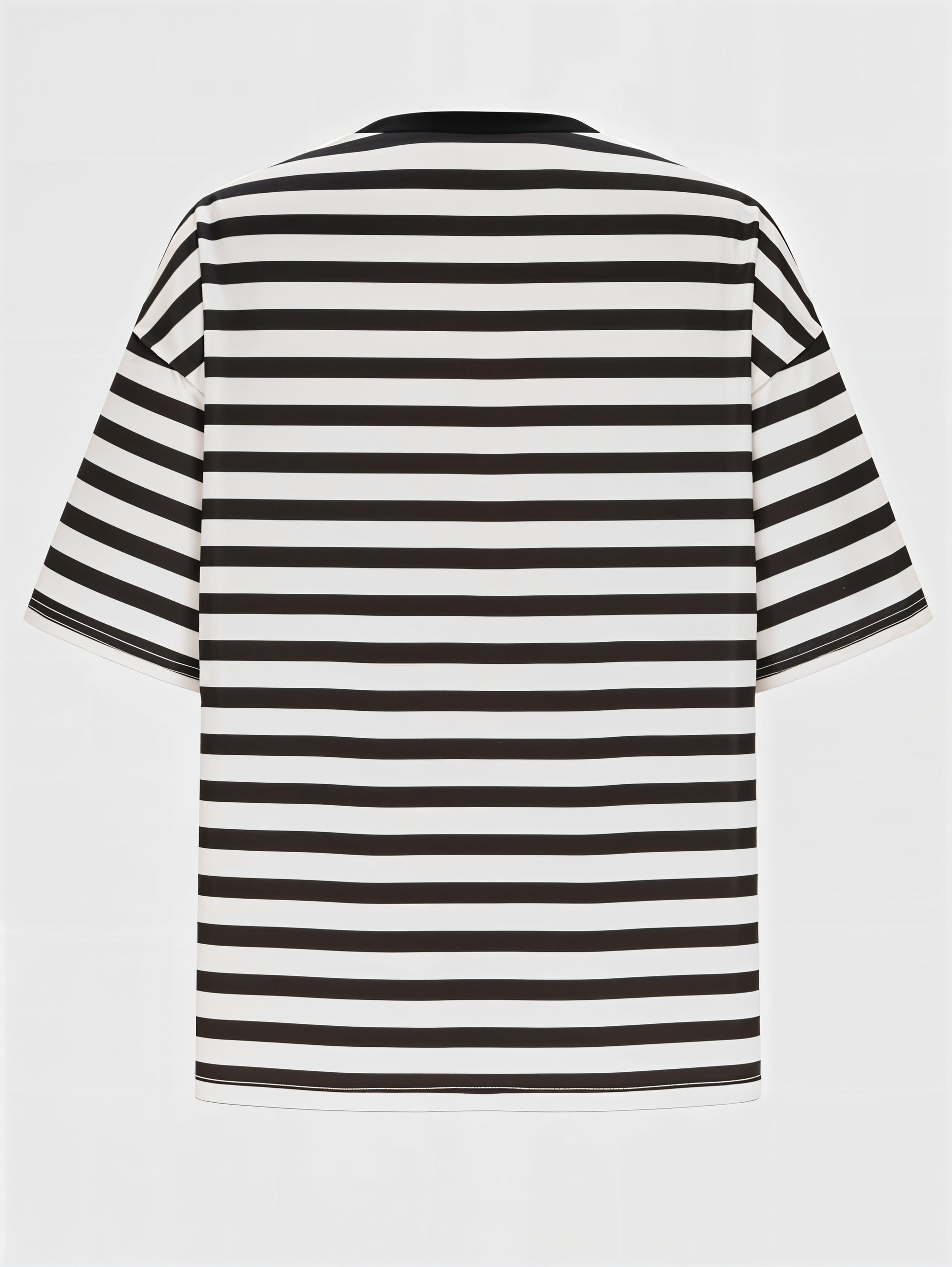 Striped Round Neck Half Sleeve T-Shirt