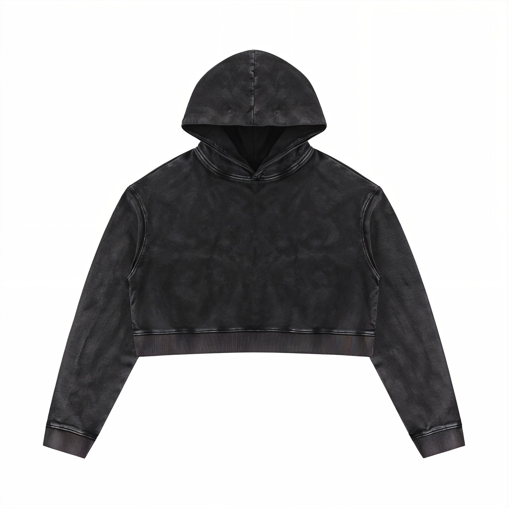 Women’s Mineral Washed Crop Hoodie