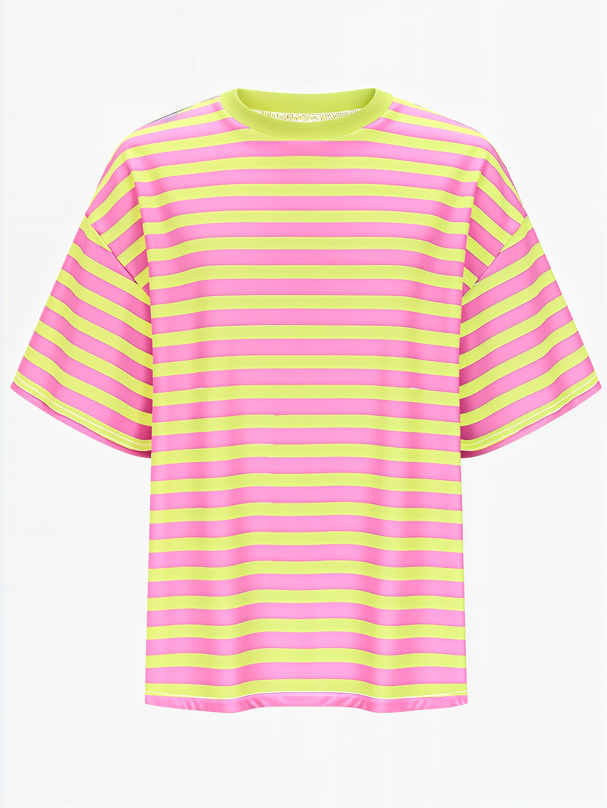 Striped Round Neck Half Sleeve T-Shirt