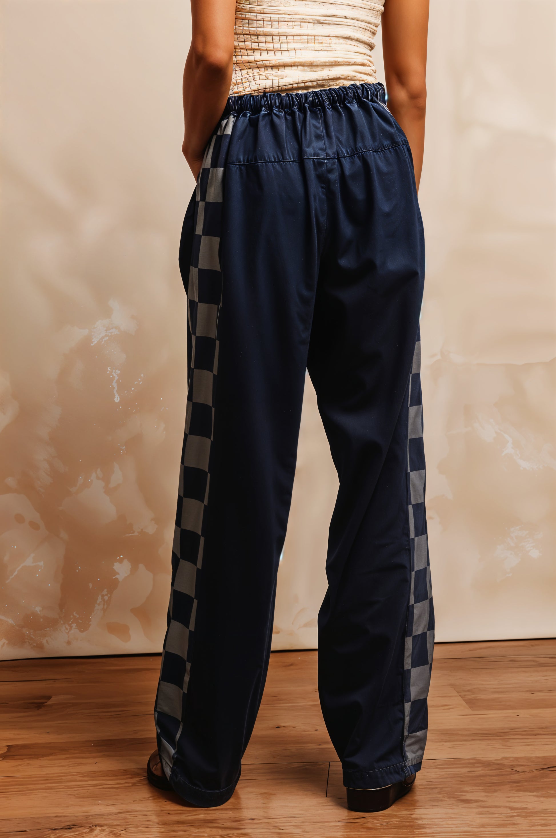 BiBi Washed Denim Mix And Match Long Pants