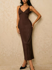 Sleeveless Ribbed Knit Midi Dress
