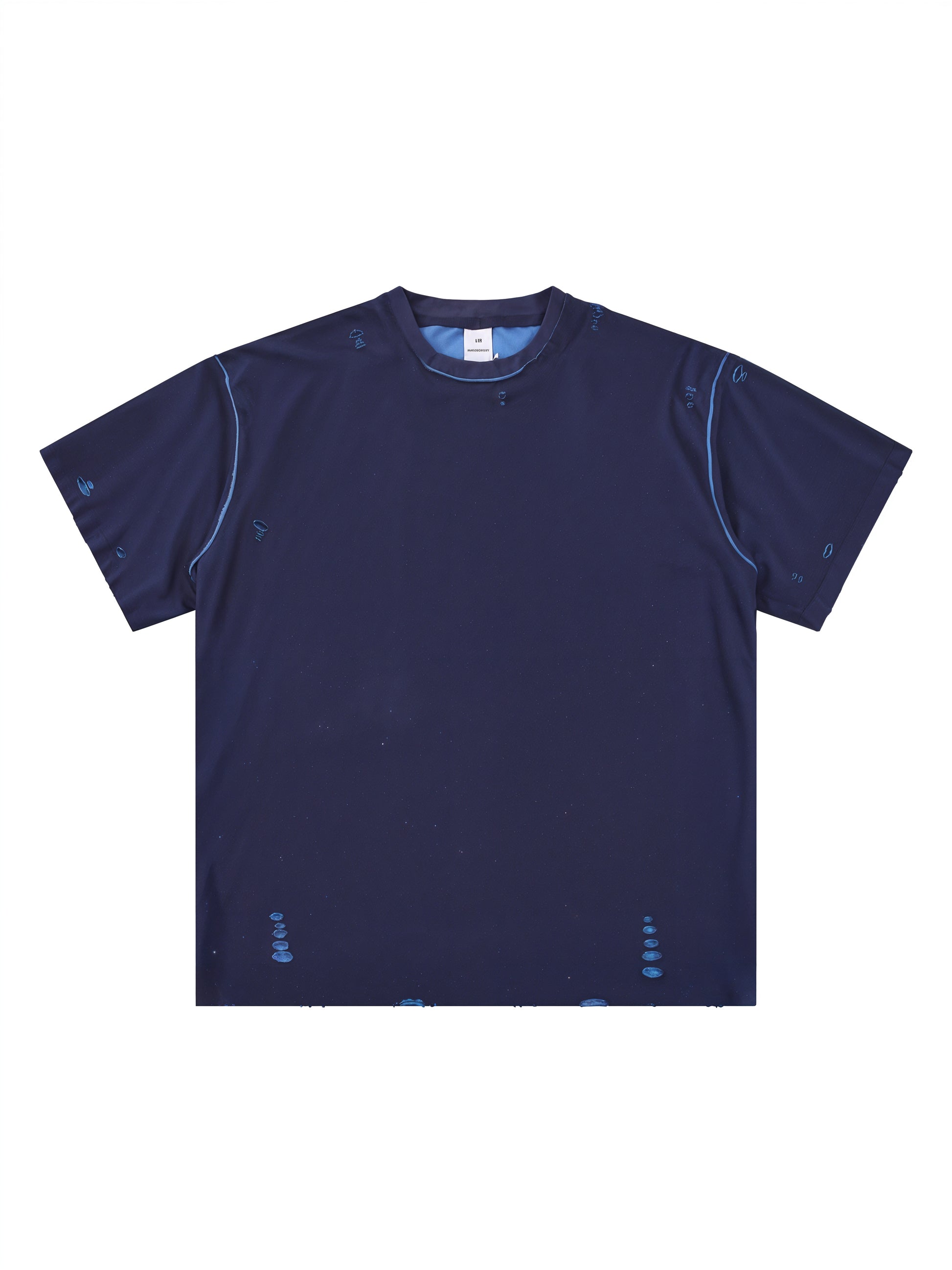 Hand-frayed Reversible T-shirt